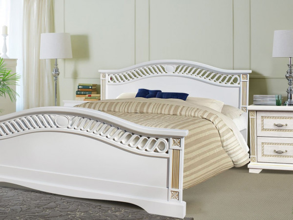 Кровать двуспальная из массива Хилари